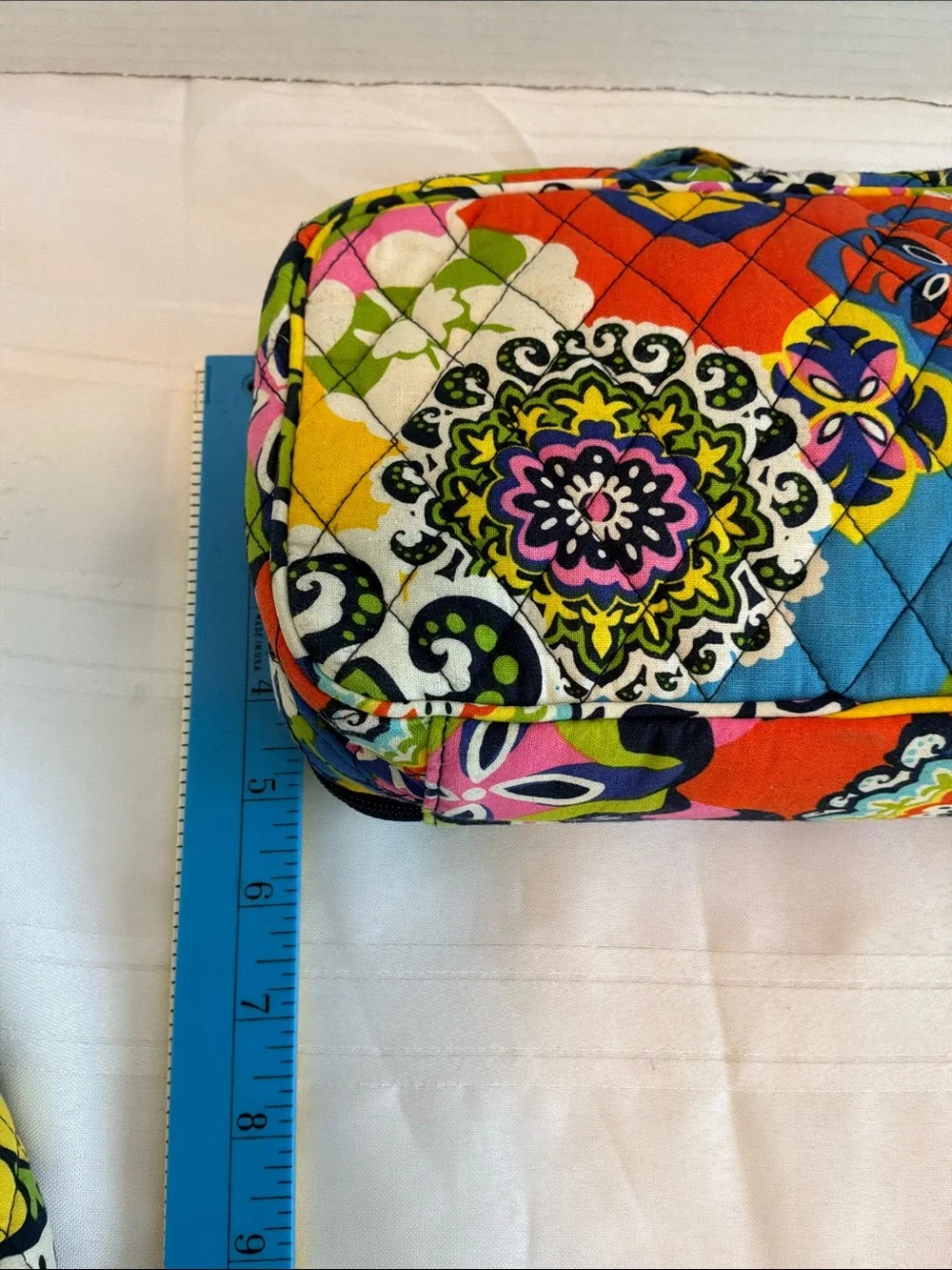 Vera Bradley Quilted Cosmetic Pouch Set in Multicolor Floral Print